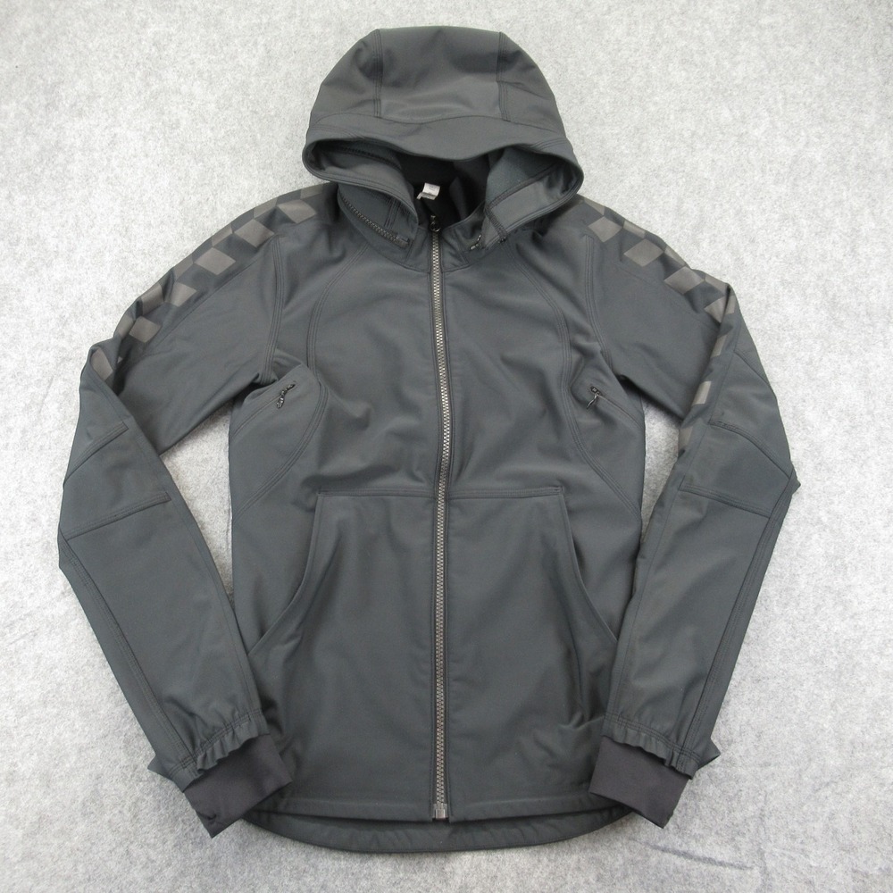 Lululemon Womens Soft Shell Athletic Jacket‎ Size 4 Removable Hood